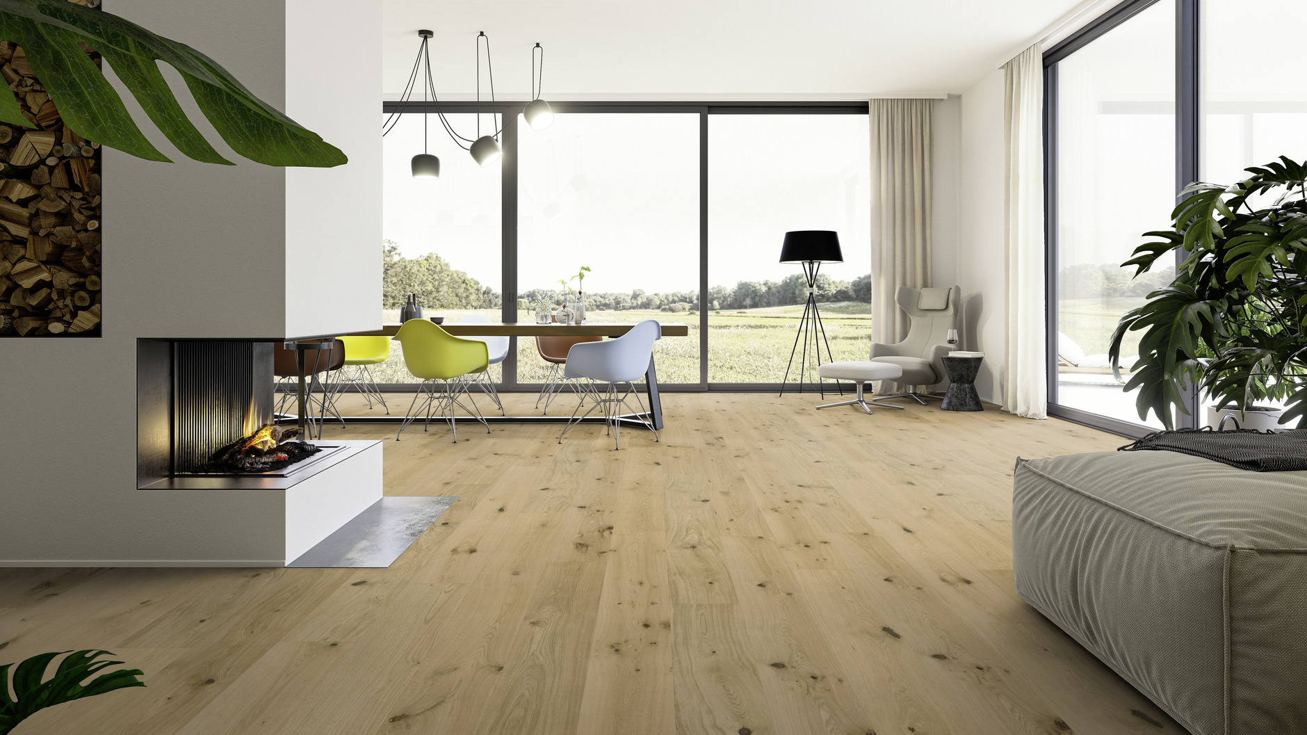 Revêtement de sol stratifié classic chêne caledonien